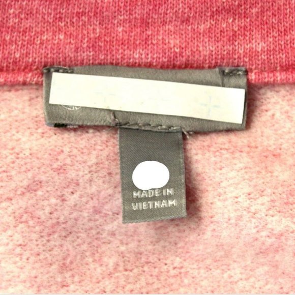 TALBOTS Plus Pink Heather FEATHERWEIGHT FLEECE WRAP NECK PULLOVER Top 3X - Picture 6 of 7